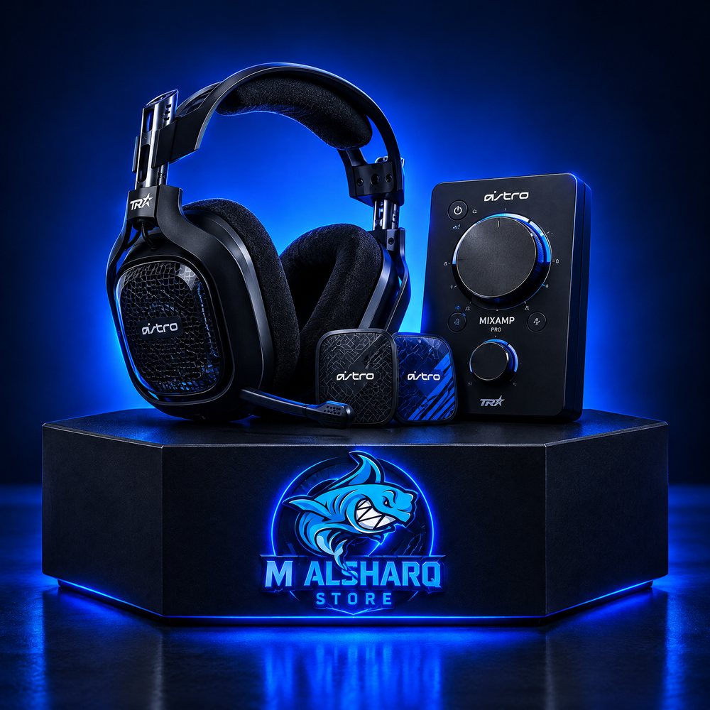 Astro A40 headset on the M Alsharq pedestal
